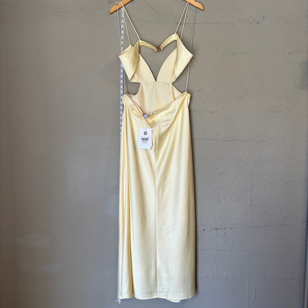 Significant Other REVOLVE Jacy Dress Women's 10 Butter Soft Yellow Cut Out - Picture 4 of 15